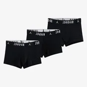 Bokserji Jordan Mens Flight Cotton 3-Pack Trunk Black XL