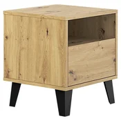 KONDELA Nočna omarica Bogan New 1S - artisan hrast
