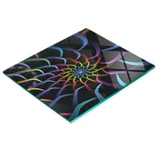 shumee Dekorativna steklena kuhinjska deska za rezanje z abstraktno sliko 60x52 cm