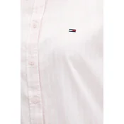 Bombažna srajca Tommy Jeans ženska, bež barva, DW0DW19890