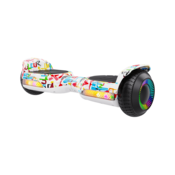 Rebel TOOLS Električno dvokolo skuter rolka LED RGB 100kg Cruiser 10 km/h bela