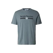 Sergio Tacchini Majica Marchio bazaltno siva/črna/bela