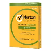 Norton 360 Standard, 1-leto, 1 PC, ESD licenca (kartica)