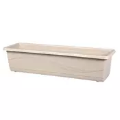 eoshop Plastični cvetlični lonček LOBELIA MODERN 50 cm, svetlo rjav, 11,5 l