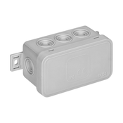 Škatla n/t CLICK, IP54, 8 puš, 80x45x41mm, siva