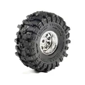 Pro-Line kolo 1:30 s pnevmatiko Baja Pro X, platišče kromirano (4): Axial SCX30