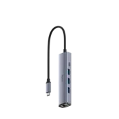 Cudy Adapter-konverter Cudy UH605 USB Tip C-3xUSB 3.0+RJ45