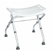 Zložljivi stol za prho in kad, bel - Bela - 36 - Aluminij - Stojalo - Drugo - Ridder - 500x310 mm
