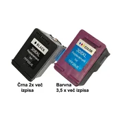 FENIX R-HP308XL Črna + R-HP308XL Barvna kartuša velikih kapacitet izpisa Črna za 650 strani, Barvna za 420 stran, tovarniško obnovljena za Envy 6110e, 6120e, 6122e, 6130e, 6132e, 6520e, 6530e, 6532e