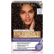 Barva za lase Loreal Excellence Cool Creme - 3.11 Ultra pepelnato temno rjava 192 ml