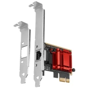 AXAGON PCEE-G25, omrežna kartica PCIe - 2,5 gigabitna vrata Ethernet (RJ-45), Realtek RTL8125B, LP & SP