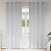 Zavjese za blackout s prstenovima 2 pcs Svijetlo Siva