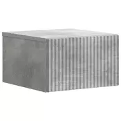 vidaXL vidaXL Stenski nočni omarici Betonsko siva 33 x 34,5 x 20 cm, (5000209615)