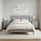 Vidaxl Nočna omarica 2 kos Siva Sonoma 33,5 x 34,5 x 50 cm