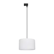 Luster na sajli za šinski sistem TRACER 1xE27/15W/230V, precnika 38 cm, crna/bela