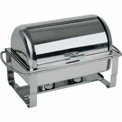 APS Chafing dish za gorilno pasto GN 1/1 Caterer Pro 9 l, nerjavno jeklo, rolltop pokrov
