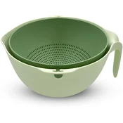 Elite Kuhinjska cediljka i posuda Aiwei 24cm - jedan komad zelena