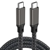 INF 2M USB-C na USB-C kabel za hitro polnjenje - črn Titanium 2 m, (5000243324)