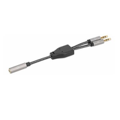 Adapter MANHATTAN, 3,5mm (Ž) na 2x 3,5mm (M), Y-razdjelni, 0.15m