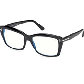 Tom Ford Ženski okvir za dioptrijske naocare Blue Block 0FT6065-B 155, Crni