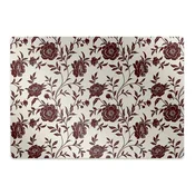 Decormat Podloga za zaščito tal Burgundy flowers 120x90 cm 2 cm