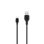 USB-A v USB-C polnilni kabel XO NB103 s hitrim polnjenjem - 2m - črn