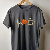 Camiseta Muška majica sa štampanim printom Cam 4010, Tamnosiva