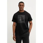Pamucna majica Helly Hansen SHORELINE za muškarce, boja: crna, s tiskom, 54601