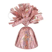 Utež za balone rose gold holografska