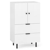 COSTWAY Komoda za dnevno sobo Komoda bela 60 x 41,5 x 102 cm, (5000160197)