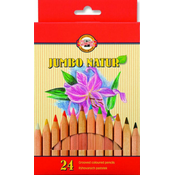 KOH-I-NOOR Jumbo Natur Coloured Pencils (24 Pieces)