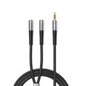 Orico Orico AX2 razdelilnik zvoka 3.5mm (minijak) - 1m, črn