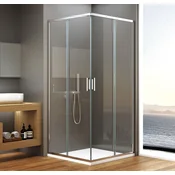 Bruckner BORG Kvadratna Tuš Kabina 900x900x1950 mm, Jasno Steklo