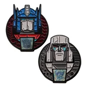 Transformers bedževi 40. godišnjica, set od 2, Optimus Prime i Megatron