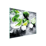 shumee STEKLENA DESKA ZA REZANJE 52x40 LIME