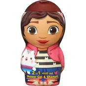 Gabbys Dollhouse 2D Kids Gentle gel za prhanje in šampon 2v1 400 ml