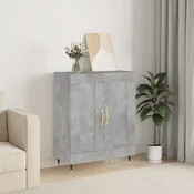 Vidaxl vidaXL Omarica betonsko siva 69,5x34x90 cm material na osnovi lesa