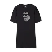 Karl Lagerfeld Kids Vsakodnevna obleka Z30458 M Črna Regular Fit