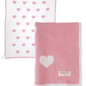 Baby textil cebe Srculenca, 90x80cm
