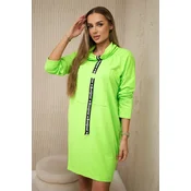 Tie dress green neon