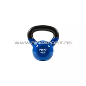 RING Kettlebell 4kg metal+vinyl RX DB2174-4 blue