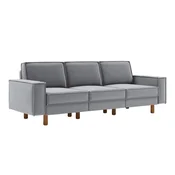ATELIER DEL SOFA Sofa sa 3 sedišta Sparrow Extra 3 Fog Grey Walnut