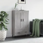 Vidaxl vidaXL Visoka omarica siva sonoma hrast 69,5x31x115 cm