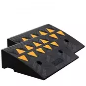 VEVOR Dvodelni komplet robnih ramp 483x33x127 cm črne barve