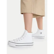 Converse CHUCK TAYLOR ALL STAR LIFT CLEAN LEATHER HI Bela