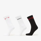 Nogavice Hugo Boss 3 Pack Quarter Socks Rib Spaced Multicolor 43-46