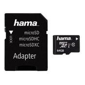HAMA microSDXC 64GB Class 10 UHS-I 22MB/s + adapter/fotografija