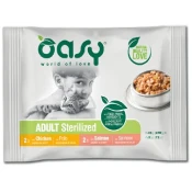 Oasy | Sterilized Multipaket Piščanec & Losos 4x85g