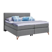 Esposa POSTELJA BOXSPRING 200 cm x 200 cm , tekstil siva