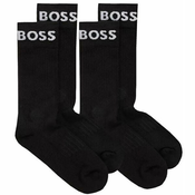 Carape za tenis BOSS x Matteo Berrettini Quarter-Length Socks In Stretch Fabric - black